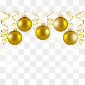 Gold Christmas Decoration Transparent, HD Png Download - christmas ornament png