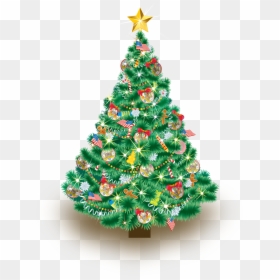 Christmas Tree, HD Png Download - happy new year png