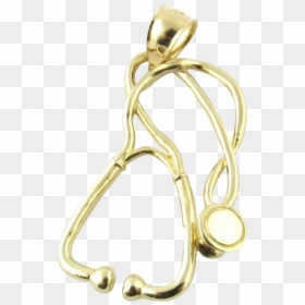Gold Stethoscope Transparent Background, HD Png Download - stethoscope png