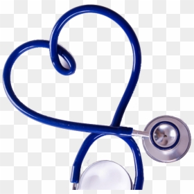 Blue Stethoscope Heart Png, Transparent Png - stethoscope png