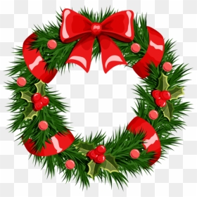 Christmas Wreath No Background, HD Png Download - wreath png