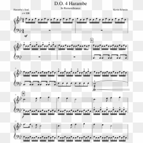 Bts Sea Piano Sheet Music, HD Png Download - harambe png