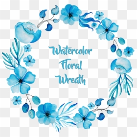 Watercolor Flower Circle Transparent, HD Png Download - wreath png