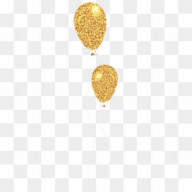 Transparent Gold Glitter Balloon, HD Png Download - gold glitter png