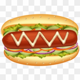Hotdog Food Clip Art, HD Png Download - hot dog png