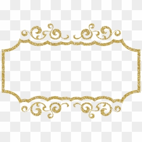 Gold Victorian Frames Png, Transparent Png - gold glitter png