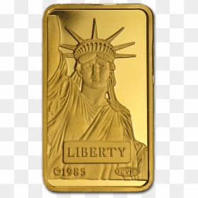 10 Gram Statue Of Liberty Gold Bar, HD Png Download - statue of liberty png