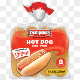 Package Of Hot Dog Buns, HD Png Download - hot dog png