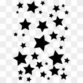 Stars Black And White, HD Png Download - white star png