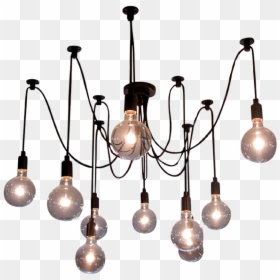 Bulb Pendant Lighting Png, Transparent Png - lights png