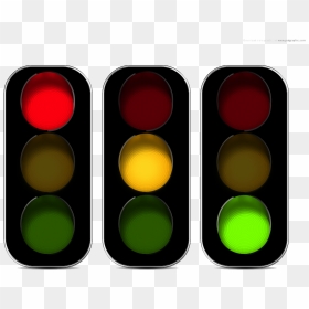 Red Amber Green Traffic Lights, HD Png Download - lights png