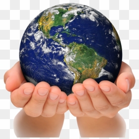 Hand Holding World Png, Transparent Png - hands png