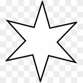 Christmas Tree Star Coloring Pages, HD Png Download - white star png