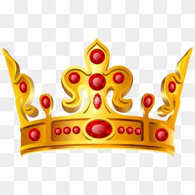Gold Red Crown Png, Transparent Png - tiara png