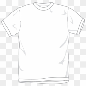White Shirt Outline Transparent, HD Png Download - t shirt png