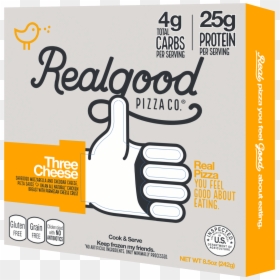Real Good Pizza Three Cheese, HD Png Download - cheese png