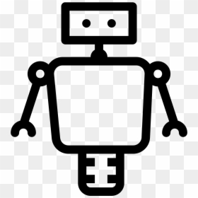 Robot Black And White Png, Transparent Png - robot png