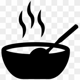 Hot Food Clipart Black And White, HD Png Download - food silhouette png