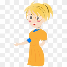 Teacher With Blonde Hair Clipart, HD Png Download - teacher cartoon png