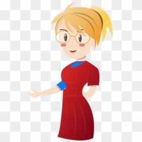 Lady Teacher Clipart Png, Transparent Png - teacher cartoon png