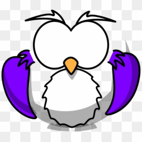 Owl Cartoon Black And White, HD Png Download - cartoon snow png