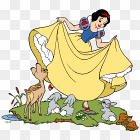 Snow White Animals Disney, HD Png Download - cartoon snow png