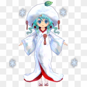 Hatsune Miku Snow 2013, HD Png Download - cartoon snow png