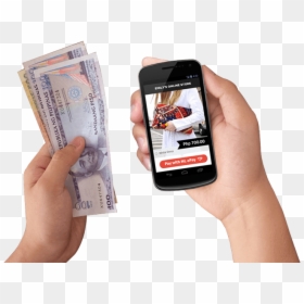Iphone, HD Png Download - cash in hand png