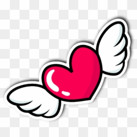 Heart With Wings Sticker, HD Png Download - heart with wings png