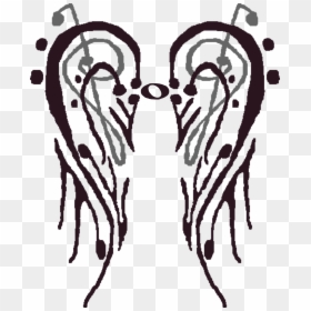 Music Note Angel Wings, HD Png Download - heart with wings png