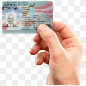 Us Green Card 2018, HD Png Download - cash in hand png