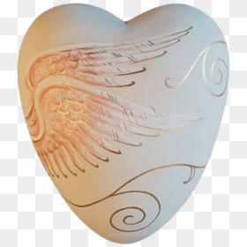 Ceramic, HD Png Download - heart with wings png