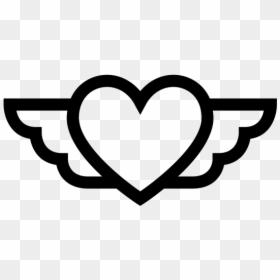 Heart Wings Logo Png, Transparent Png - heart with wings png