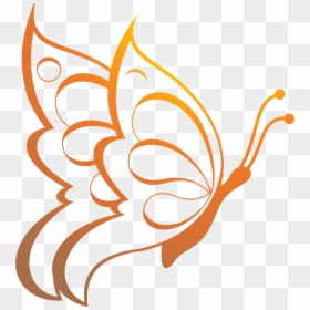 Simple Easy Drawing Butterfly, HD Png Download - butterfly logo png