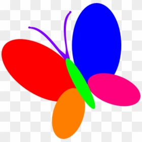 Colorful Butterfly Images Clip Art, HD Png Download - butterfly logo png
