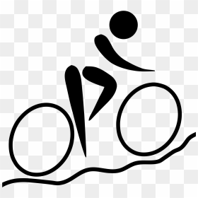 Biking Pictograms, HD Png Download - mountain drawing png