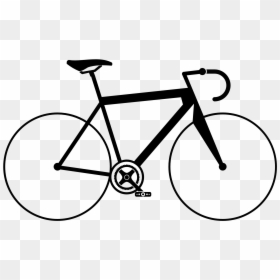 Transparent Background Bicycle Clipart, HD Png Download - mountain drawing png