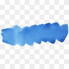 Blue Watercolor Vector Png, Transparent Png - blue brush stroke png
