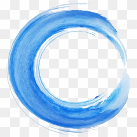 Brush Stroke Blue Circle Png, Transparent Png - blue brush stroke png
