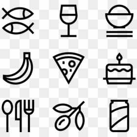 Hand Drawn Icon Png, Transparent Png - cubiertos png
