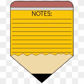 Pencil Notes Clipart, HD Png Download - pencil vector png