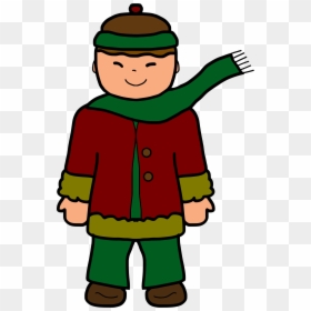 Boy In Winter Clothes Clipart, HD Png Download - winter background png