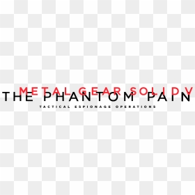 Metal Gear Solid V: The Phantom Pain, HD Png Download - metal gear solid logo png