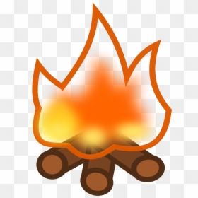 Camp Fire Emoji, HD Png Download - campfire clipart png
