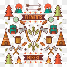 Forest, HD Png Download - campfire clipart png