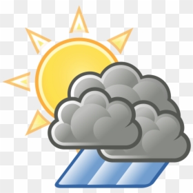 Sun And Rain Cloud, HD Png Download - sky clipart png