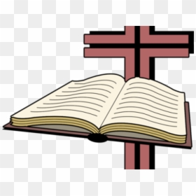 Bible And Cross Clip Art, HD Png Download - cross png clipart