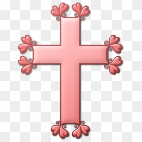 Pink Cross Png, Transparent Png - cross png clipart