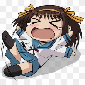 Chibi Anime Girl Crying, HD Png Download - screaming mouth png