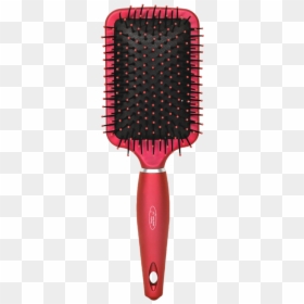 Red Hair Brush Png, Transparent Png - hairbrush png